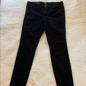 Black corduroy pants